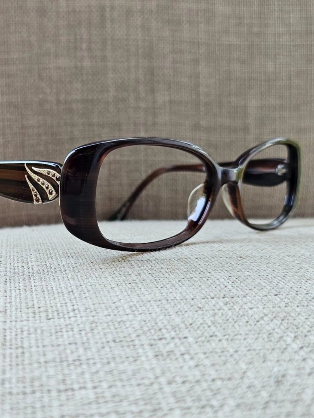 Vintage Dana Buchman Women Eyeglasses Fame Brown TULUM BR Eyeglasses Glasses